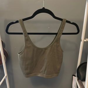 Bozzolo green cropped camisole